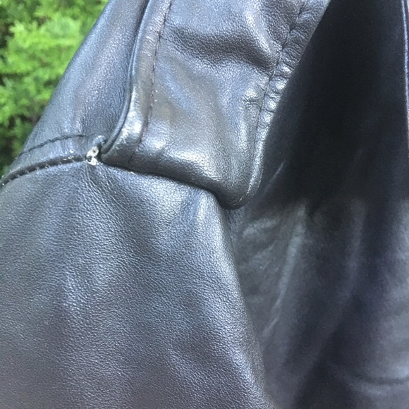 Vintage American Express Genuine Leather Flight Jacket Made in Brazil Size 46 - Picture 9 of 10